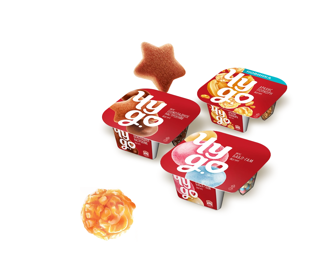 Йогурты Чудо с хрустящими насыпками и трендовыми вкусами