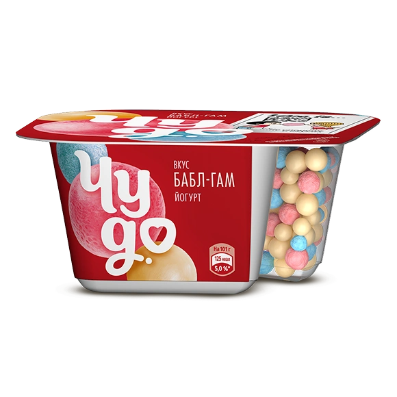 Йогурт с насыпками бабл-гам