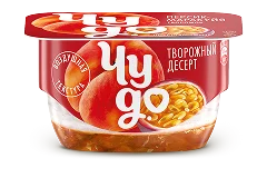 Творожный десерт персик-маракуйя